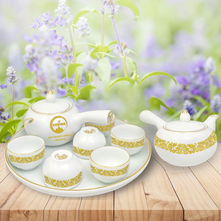 Bộ Bạch Ngọc Ấm Chén Trà Đạo