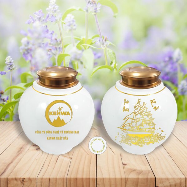 Lọ Trà Lộc Tài – Bạch Ngọc
