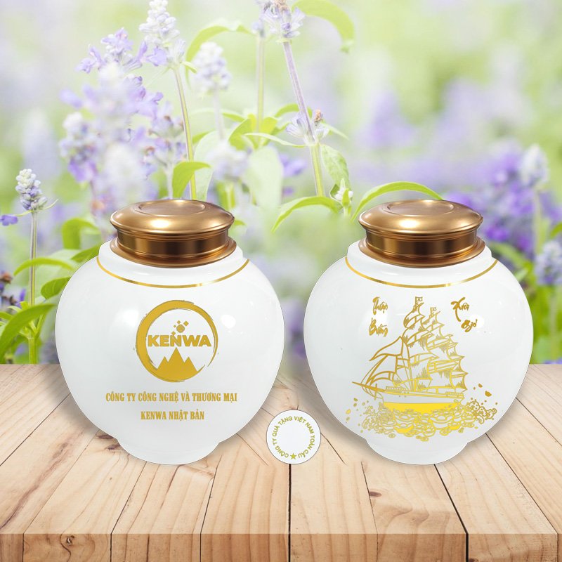 Lọ Trà Lộc Tài – Bạch Ngọc