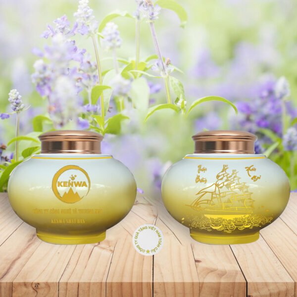 LỌ TRÀ TÀI LỘC – LOANG VÀNG