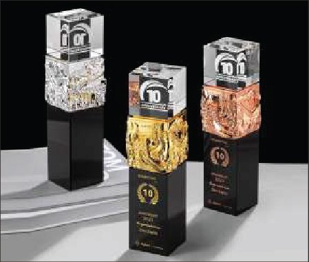 Cúp Pha Lê Vinh Danh Kỷ Niệm 10 Năm – Sang Trọng & Đẳng Cấp