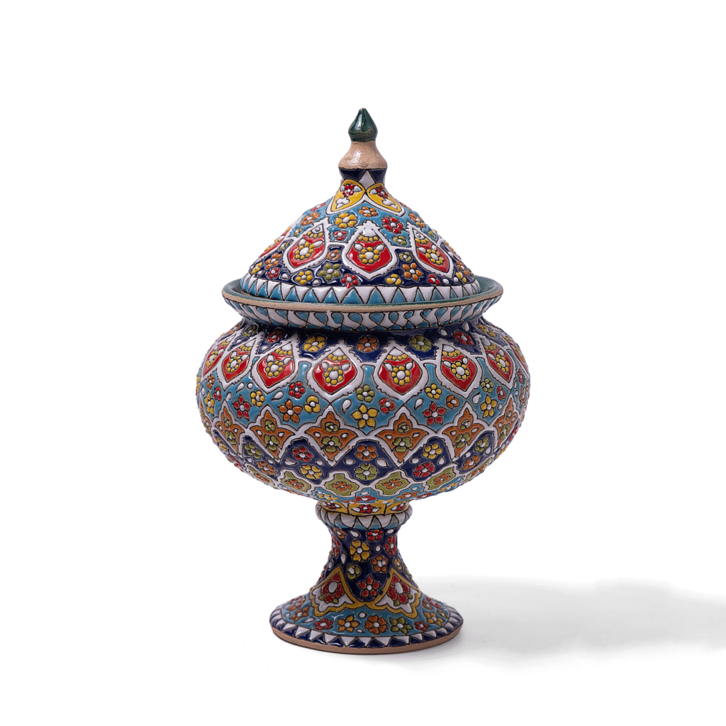 Bình Hoa Gốm Sứ Ba Tư Vạn Hoa