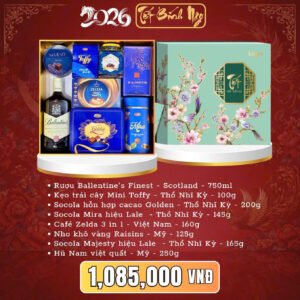 Hộp Quà Tết Cát Tường – Set Cát Tường 03 – Rượu Ballantine’s