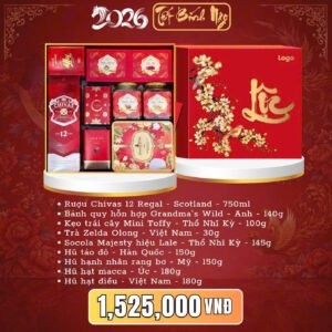 Hộp Quà Tết Như Ý – Set Như Ý 04 – Rượu Chivas 12