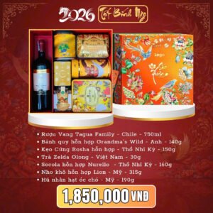 Hộp Quà Tết Sắc Xuân – Set Sắc Xuân 03 – Vang Tagua (Hộp to)