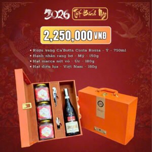 Set Quà Tết Tài Lộc – Set Tài Lộc 04 – Vang Ý Costa Rossa